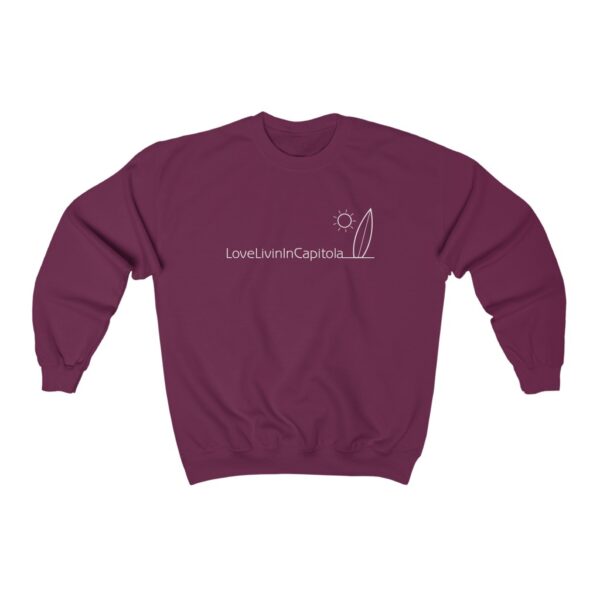 Unisex Heavy Blend Crewneck Sweatshirt Love Livin In Capitola - Image 9