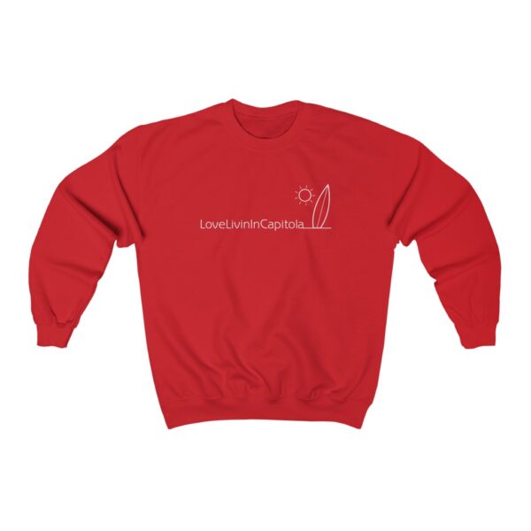 Unisex Heavy Blend Crewneck Sweatshirt Love Livin In Capitola - Image 10