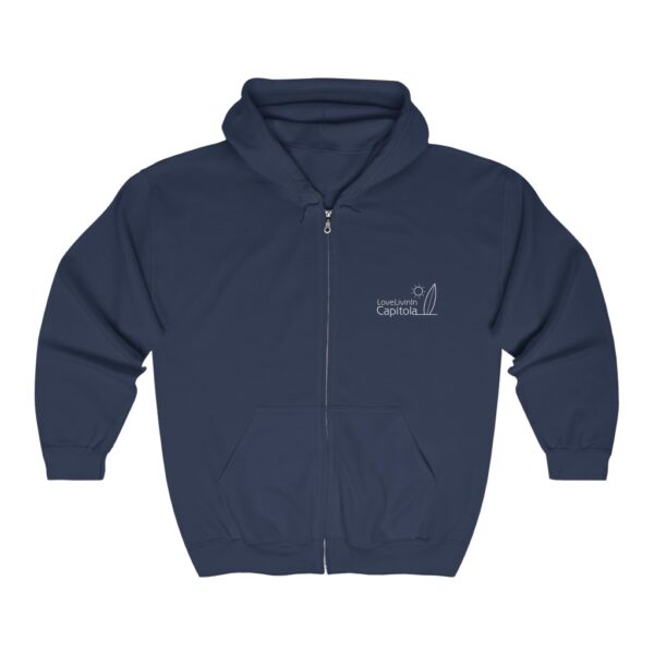 Unisex Heavy Blend Full Zip Hooded Sweatshirt Love Livin In Capitola