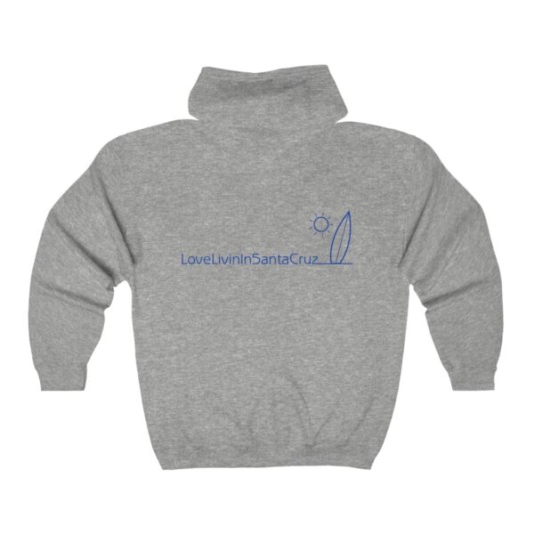 Unisex Heavy Blend Full Zip Hooded Sweatshirt Love Livin In Santa Cruz - Image 6