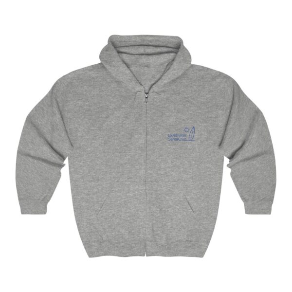 Unisex Heavy Blend Full Zip Hooded Sweatshirt Love Livin In Santa Cruz - Image 5