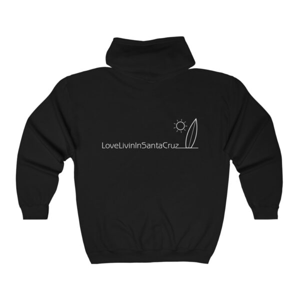 Unisex Heavy Blend Full Zip Hooded Sweatshirt Love Livin In Santa Cruz - Image 4