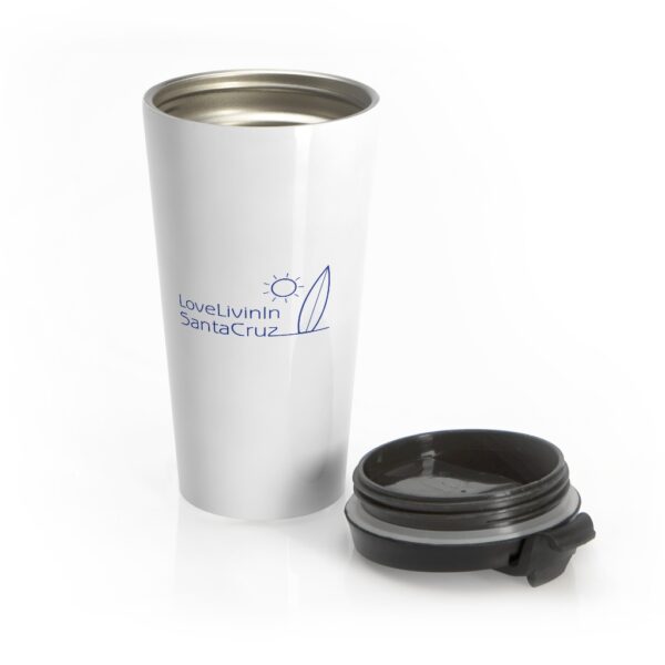 Stainless Steel Travel Mug Love Livin In Santa Cruz - Image 5