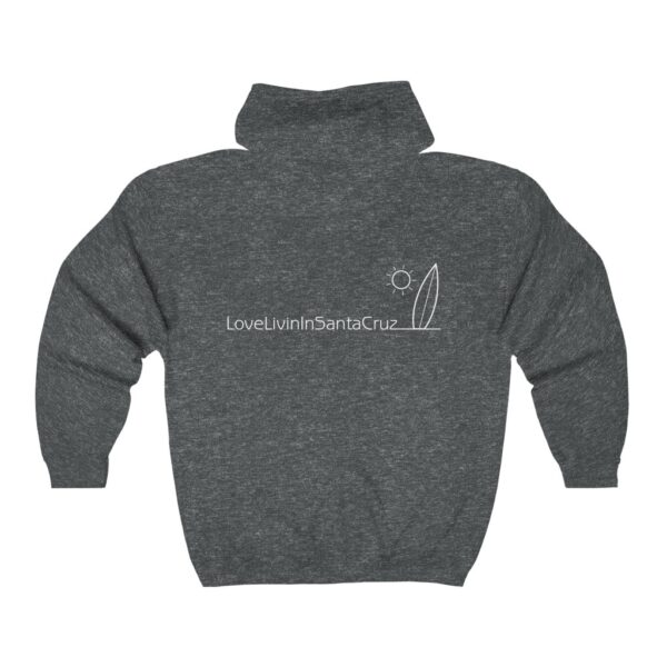 Unisex Heavy Blend Full Zip Hooded Sweatshirt Love Livin In Santa Cruz - Image 8