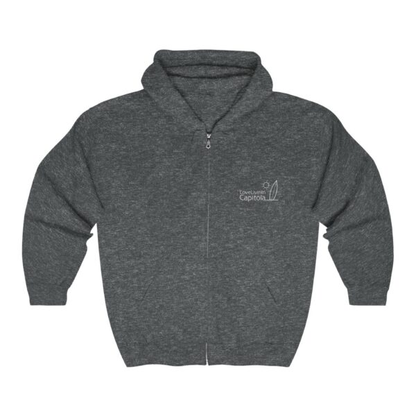 Unisex Heavy Blend Full Zip Hooded Sweatshirt Love Livin In Capitola - Image 7