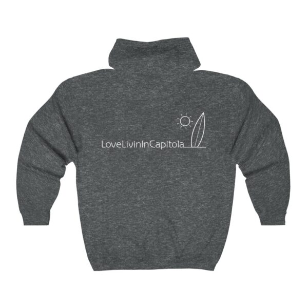 Unisex Heavy Blend Full Zip Hooded Sweatshirt Love Livin In Capitola - Image 8