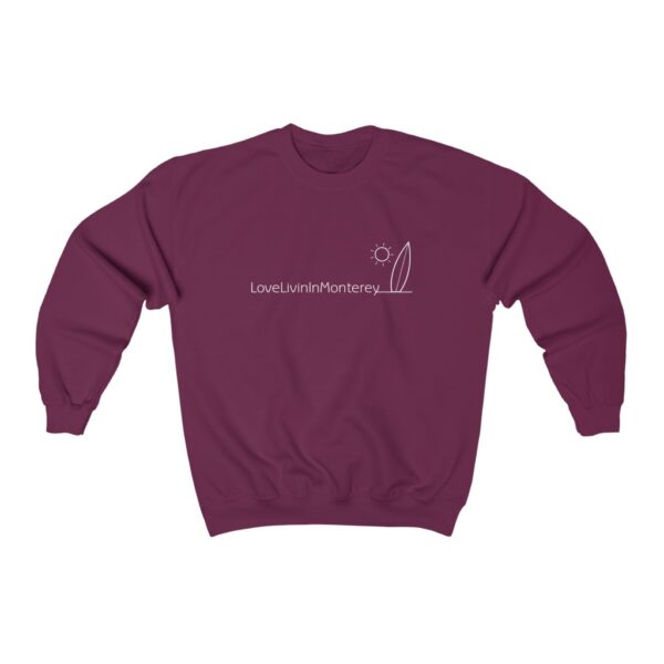 Unisex Heavy Blend Crewneck Sweatshirt Love Livin In Monterey - Image 9
