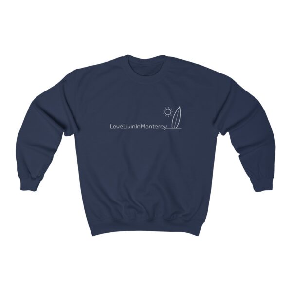 Unisex Heavy Blend Crewneck Sweatshirt Love Livin In Monterey - Image 7
