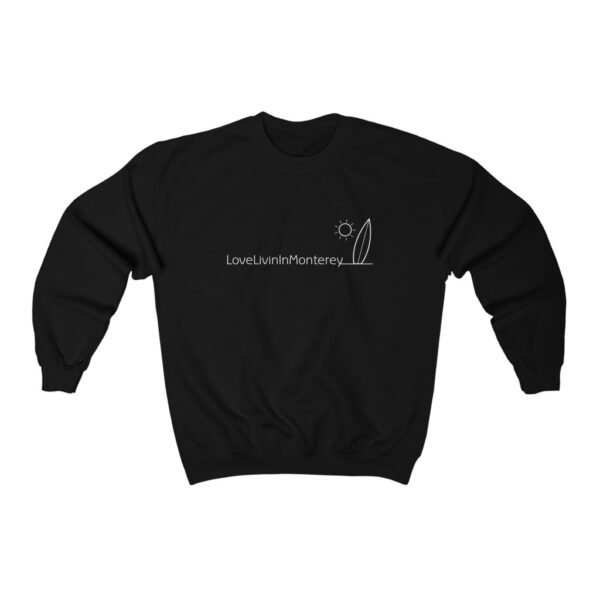 Unisex Heavy Blend Crewneck Sweatshirt Love Livin In Monterey - Image 3