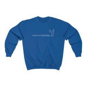 Unisex Heavy Blend Crewneck Sweatshirt Love Livin In San Diego
