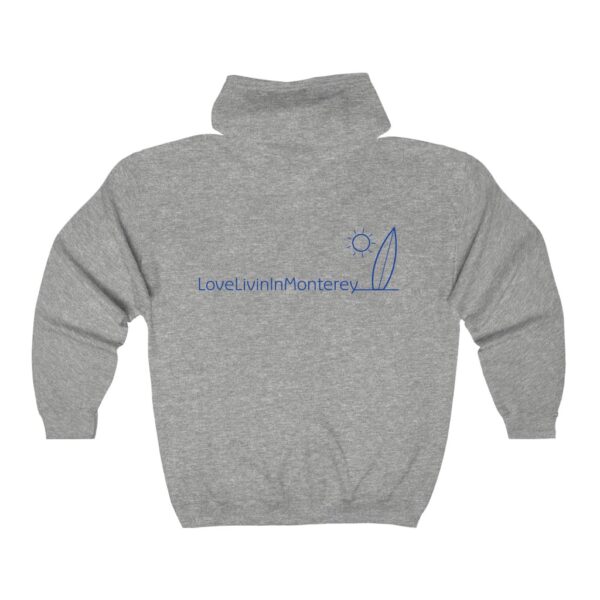 Unisex Heavy Blend Full Zip Hooded Sweatshirt Love Livin In Monterey - Image 6