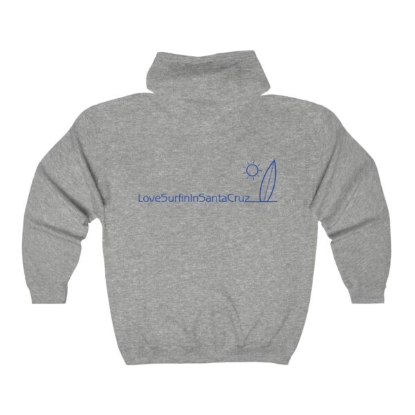 Unisex Heavy Blend Full Zip Hooded Sweatshirt Love Surfin In Santa Cruz - Image 6
