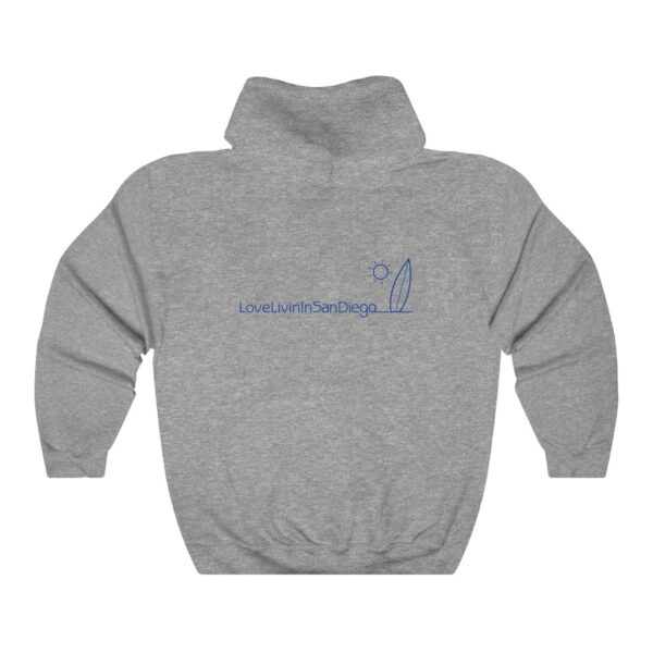 Unisex Heavy Blend Hooded Sweatshirt Love Livin In San Diego - Image 7