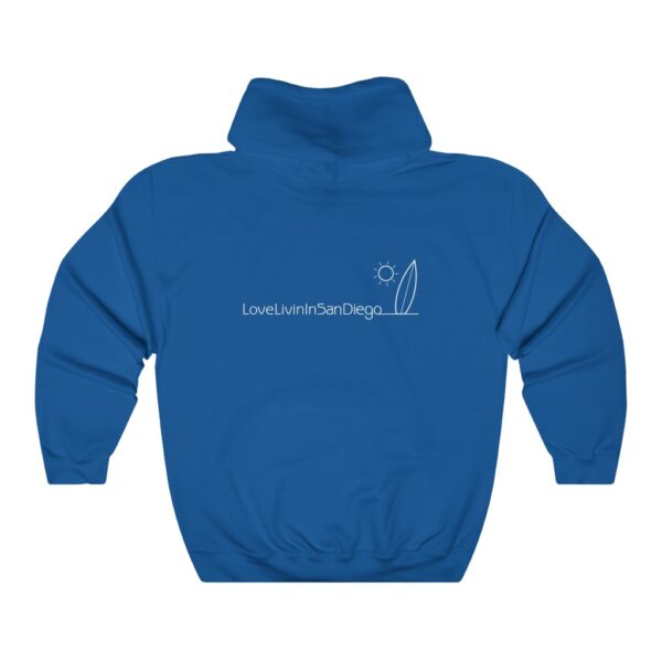 Unisex Heavy Blend Hooded Sweatshirt Love Livin In San Diego