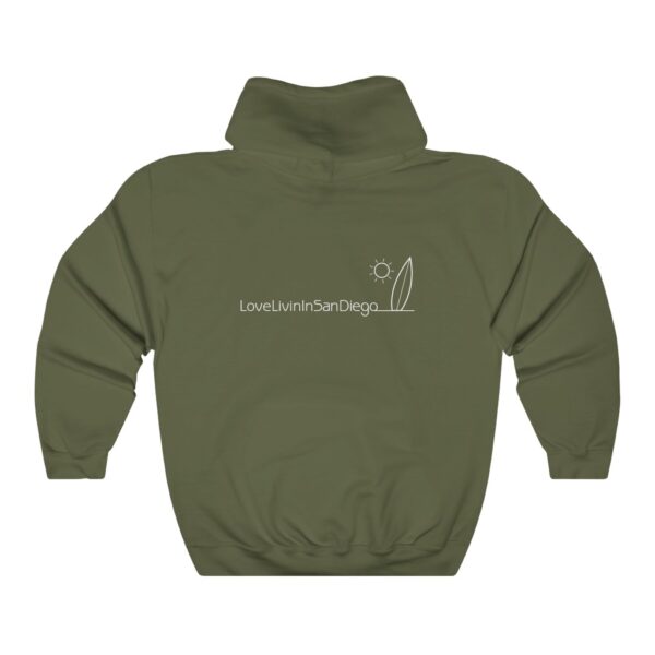Unisex Heavy Blend Hooded Sweatshirt Love Livin In San Diego - Image 11