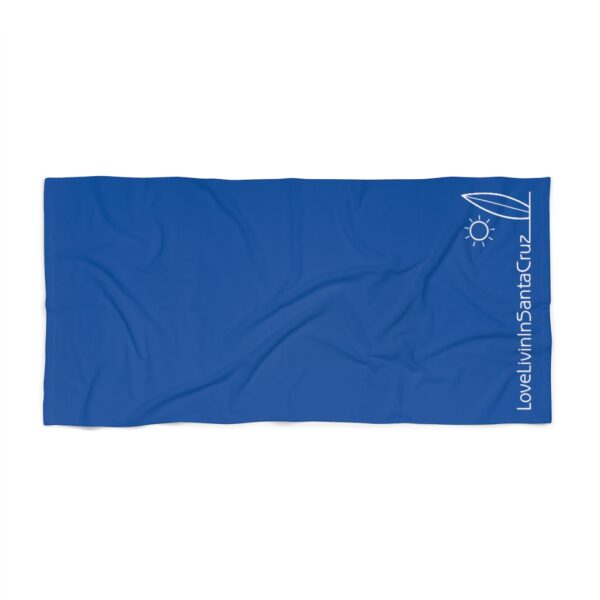 Beach Towel Dark Blue Love Livin In Santa Cruz - Image 2
