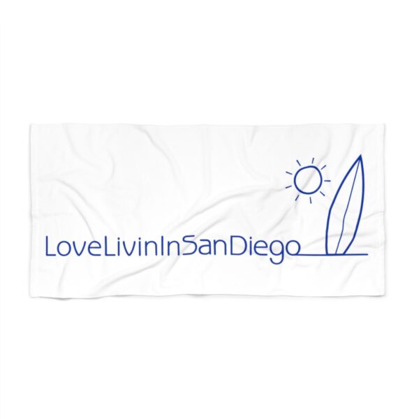 Beach Towel Love Livin In San Diego - Image 2