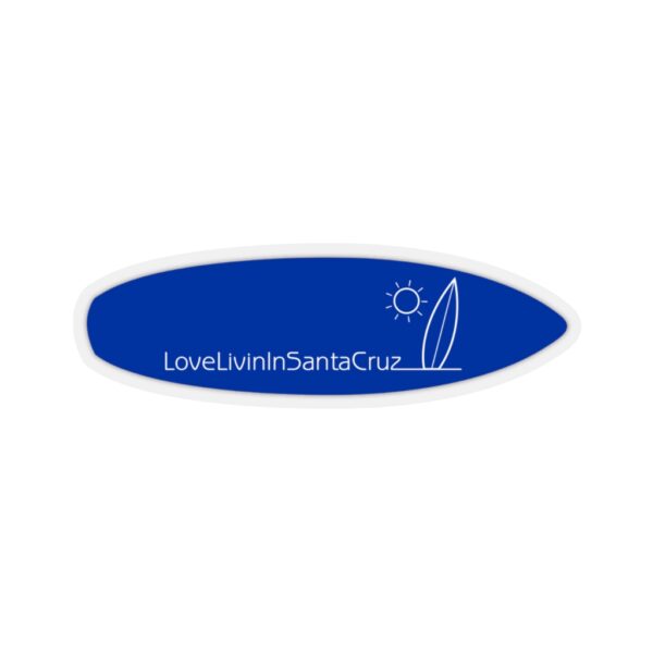 Surfboard Shaped Stickers Love Livin In Santa Cruz - Image 7