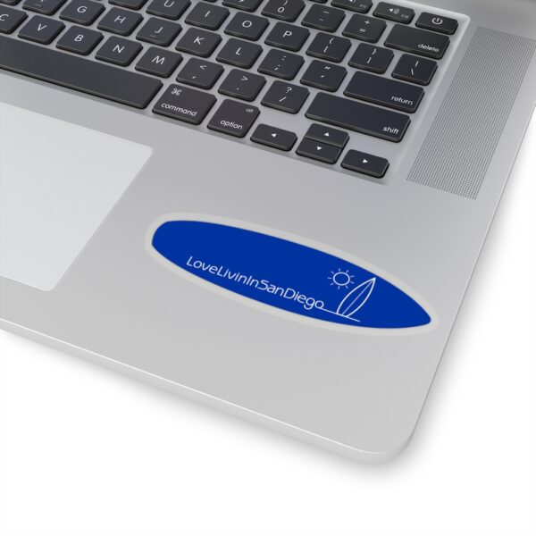 Surfboard Shaped Stickers Love Livin In San Diego - Image 8