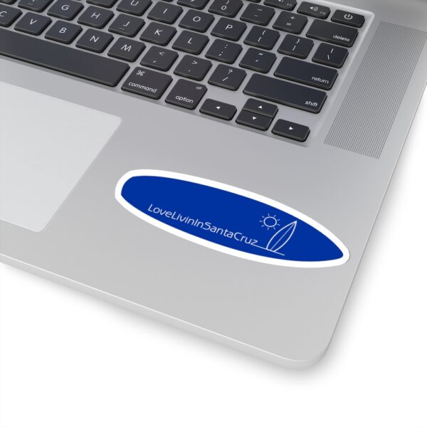 Surfboard Shaped Stickers Love Livin In Santa Cruz - Image 10