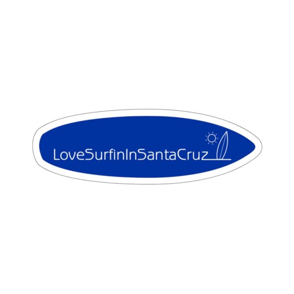 Surfboard Shaped Stickers Love Surfin In Santa Cruz - Image 7