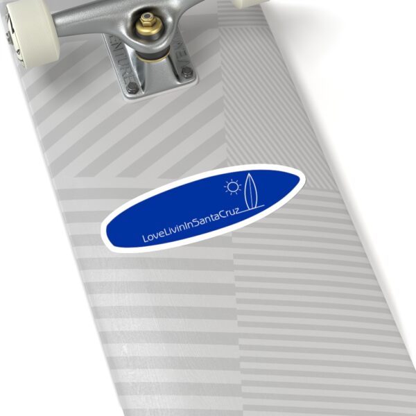 Surfboard Shaped Stickers Love Livin In Santa Cruz - Image 12