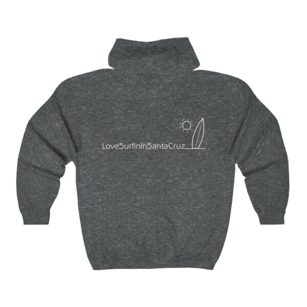 Unisex Heavy Blend Full Zip Hooded Sweatshirt Love Surfin In Santa Cruz - Image 8