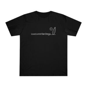 Unisex Deluxe T-shirt Love Livin In San Diego