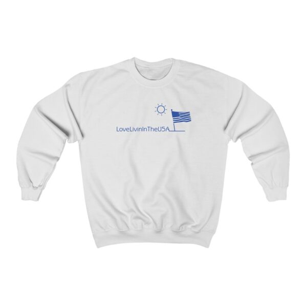 Unisex Heavy Blend Crewneck Sweatshirt Love Livin In The USA - Image 2