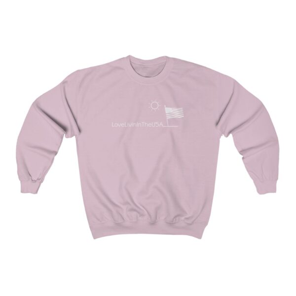 Unisex Heavy Blend Crewneck Sweatshirt Love Livin In The USA - Image 8