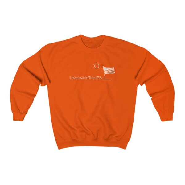 Unisex Heavy Blend Crewneck Sweatshirt Love Livin In The USA - Image 5