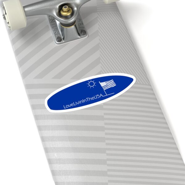 Surfboard Shaped Stickers Love Livin In The USA - Image 6