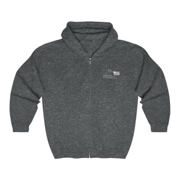 Unisex Heavy Blend Full Zip Hooded Sweatshirt Love Livin In The USA - Image 7