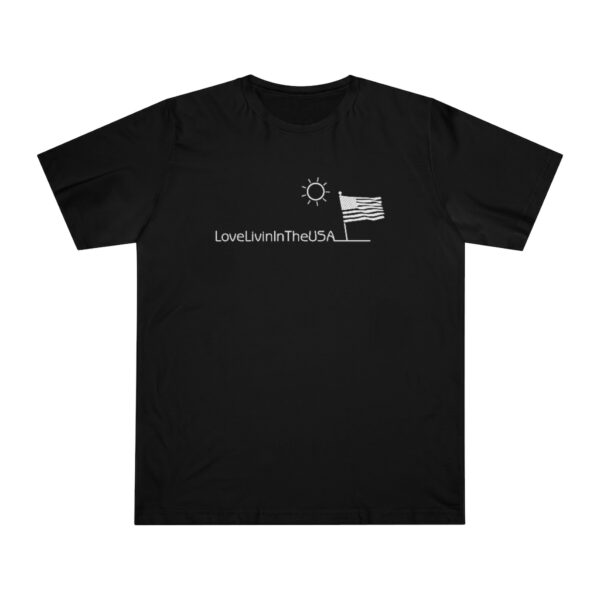 Unisex Deluxe T-shirt Love Livin In The USA - Image 16