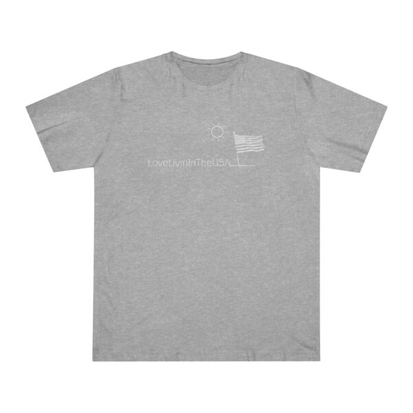 Unisex Deluxe T-shirt Love Livin In The USA - Image 11