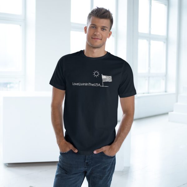 Unisex Deluxe T-shirt Love Livin In The USA - Image 4