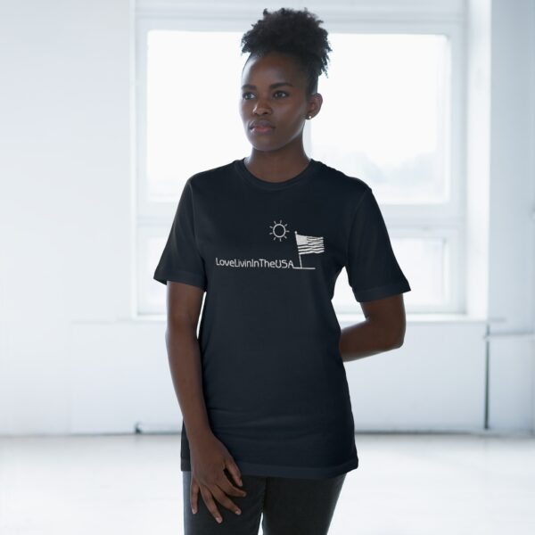 Unisex Deluxe T-shirt Love Livin In The USA - Image 5