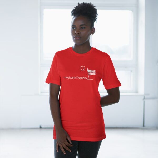 Unisex Deluxe T-shirt Love Livin In The USA - Image 40