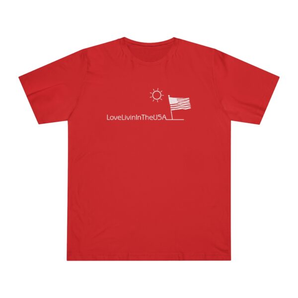 Unisex Deluxe T-shirt Love Livin In The USA - Image 36