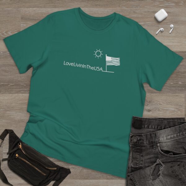 Unisex Deluxe T-shirt Love Livin In The USA - Image 32