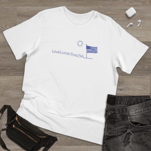 Unisex Deluxe T-shirt Love Livin In The USA - Image 7