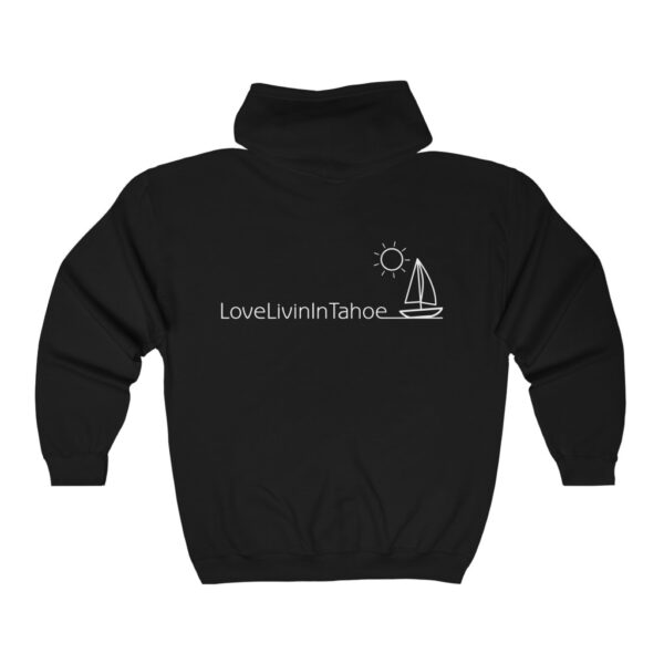 Unisex Heavy Blend Full Zip Hooded Sweatshirt Love Livin In Tahoe - Image 4