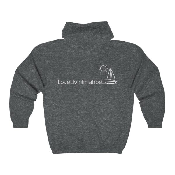 Unisex Heavy Blend Full Zip Hooded Sweatshirt Love Livin In Tahoe - Image 8