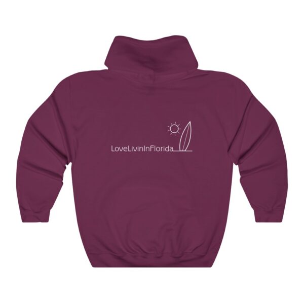Unisex Heavy Blend Hooded Sweatshirt Love Livin In Florida Surfboard - Image 17