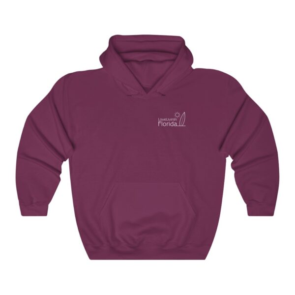 Unisex Heavy Blend Hooded Sweatshirt Love Livin In Florida Surfboard - Image 18