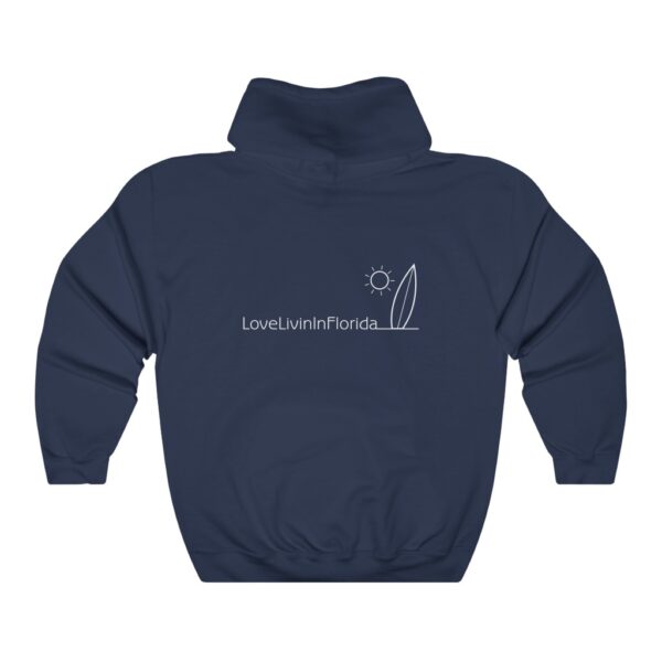 Unisex Heavy Blend Hooded Sweatshirt Love Livin In Florida Surfboard - Image 15