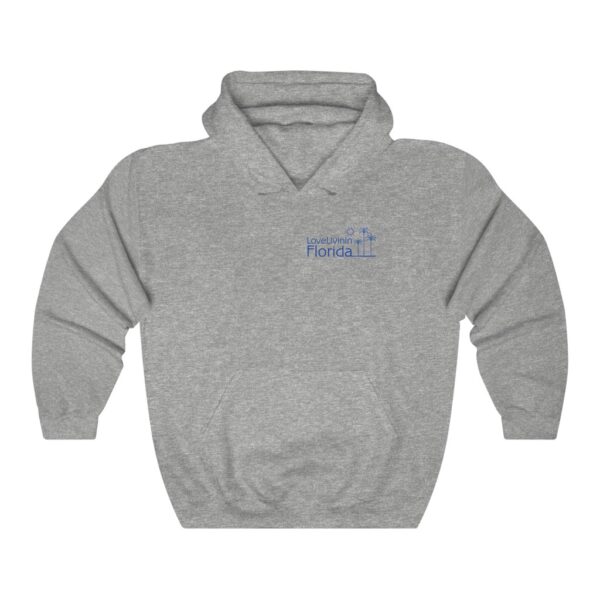 Unisex Heavy Blend Hooded Sweatshirt Love Livin In Florida Palm Trees - Image 8
