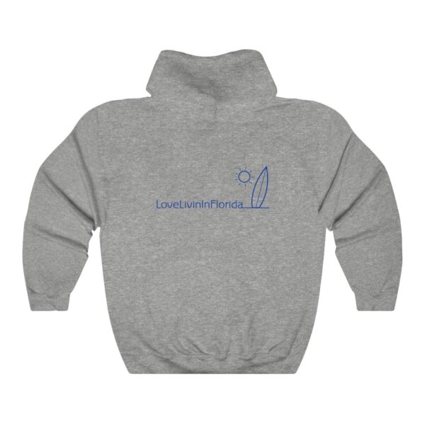Unisex Heavy Blend Hooded Sweatshirt Love Livin In Florida Surfboard - Image 7