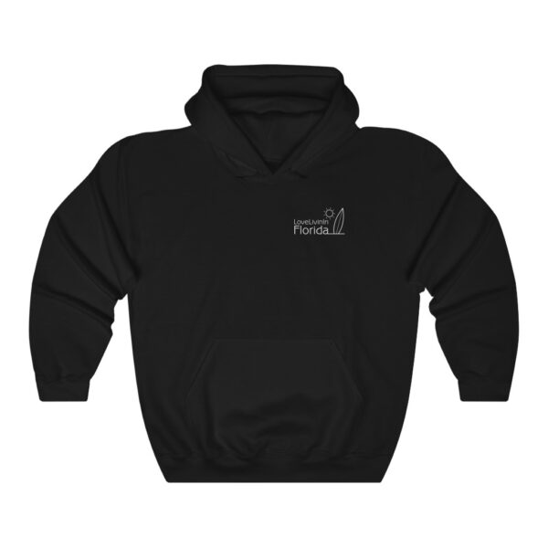 Unisex Heavy Blend Hooded Sweatshirt Love Livin In Florida Surfboard - Image 6