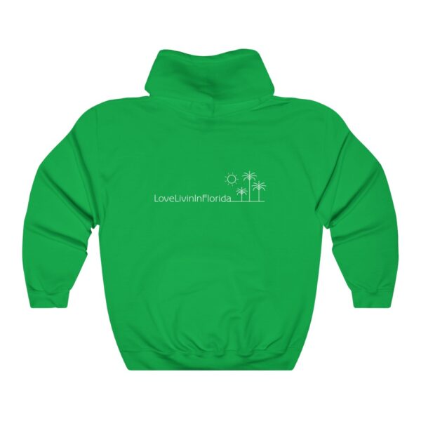 Unisex Heavy Blend Hooded Sweatshirt Love Livin In Florida Palm Trees - Image 13